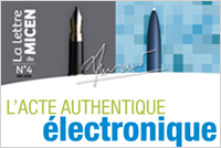 acte authentique �lectronique